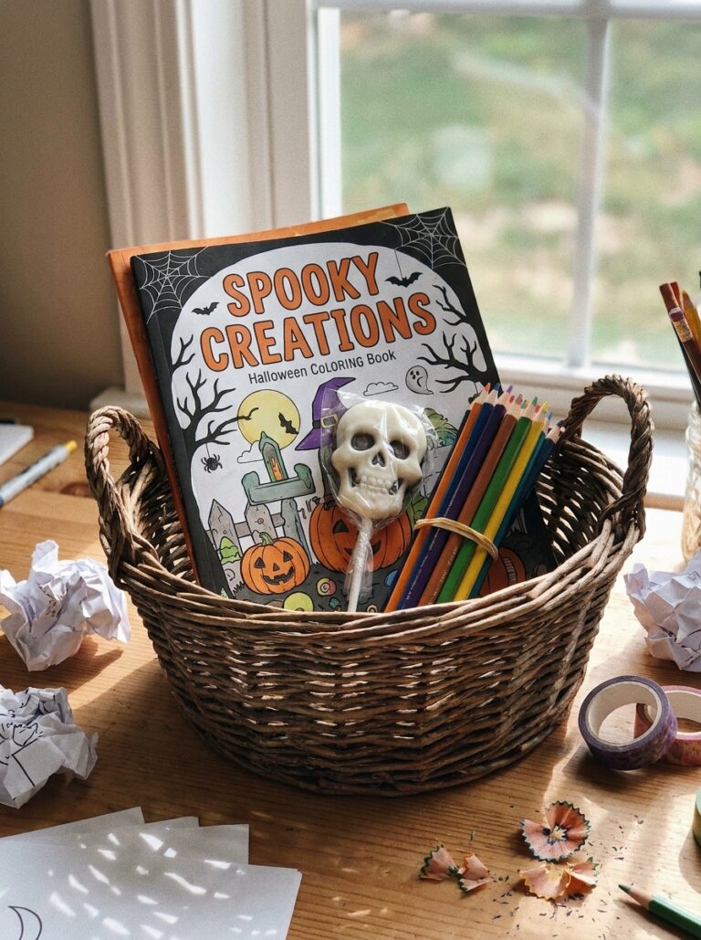 20. Coloring Books and Skull Lollipop