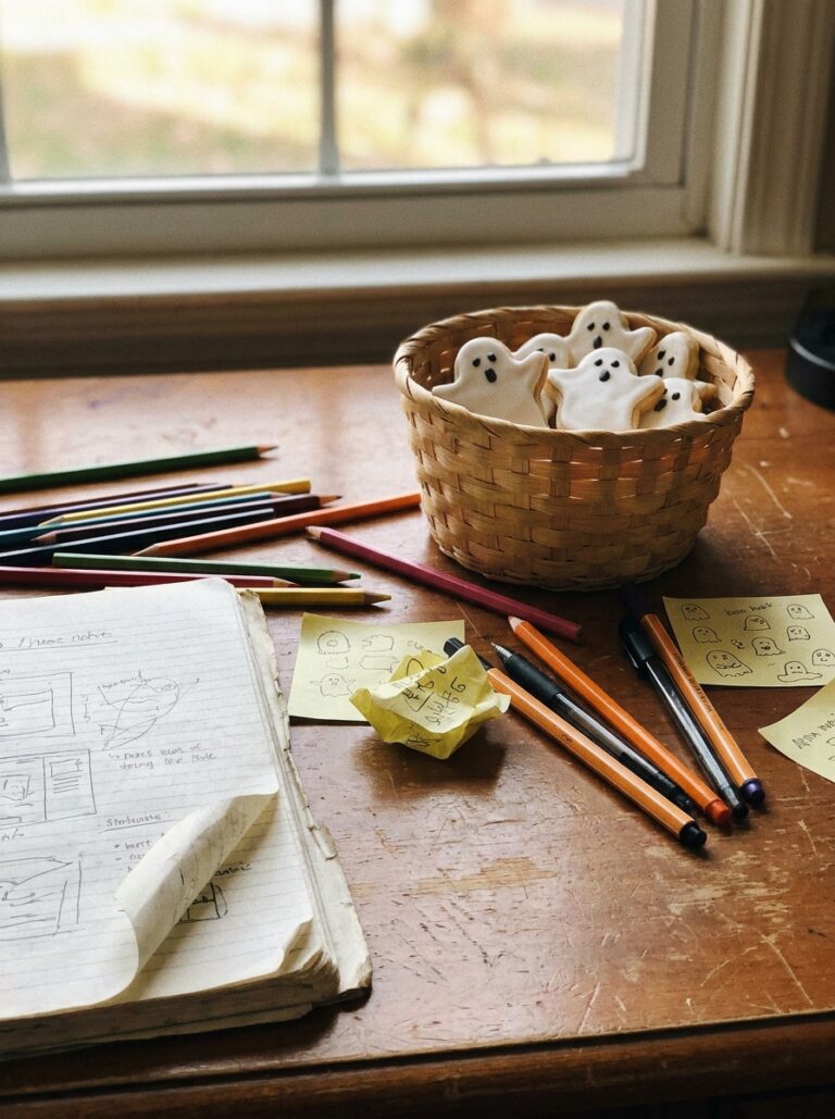 7. Ghost Cookies and Pencils