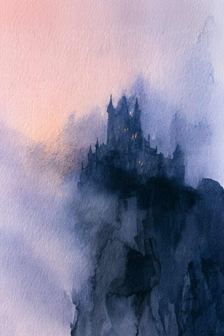 Castle Perched On A Cliff