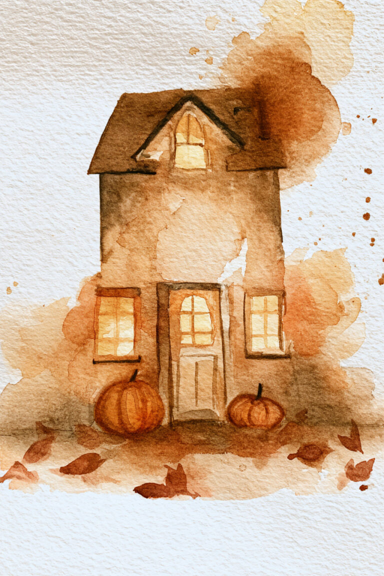 House Decorated For Halloween