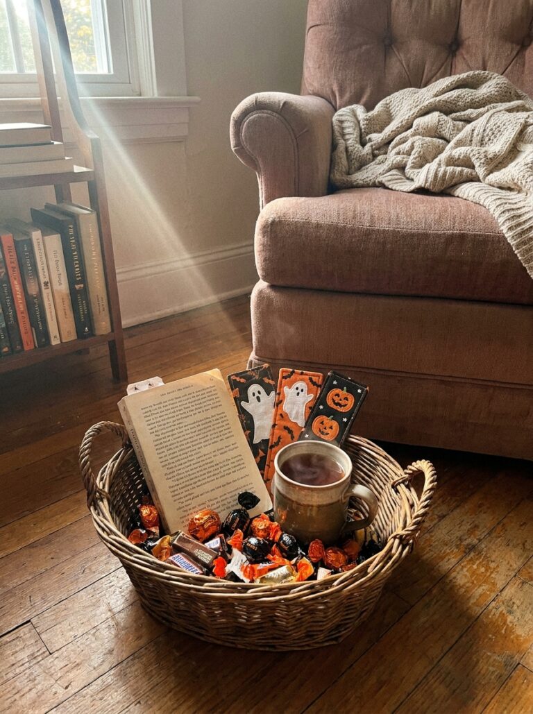 18. Halloween Bookmarks and Candies