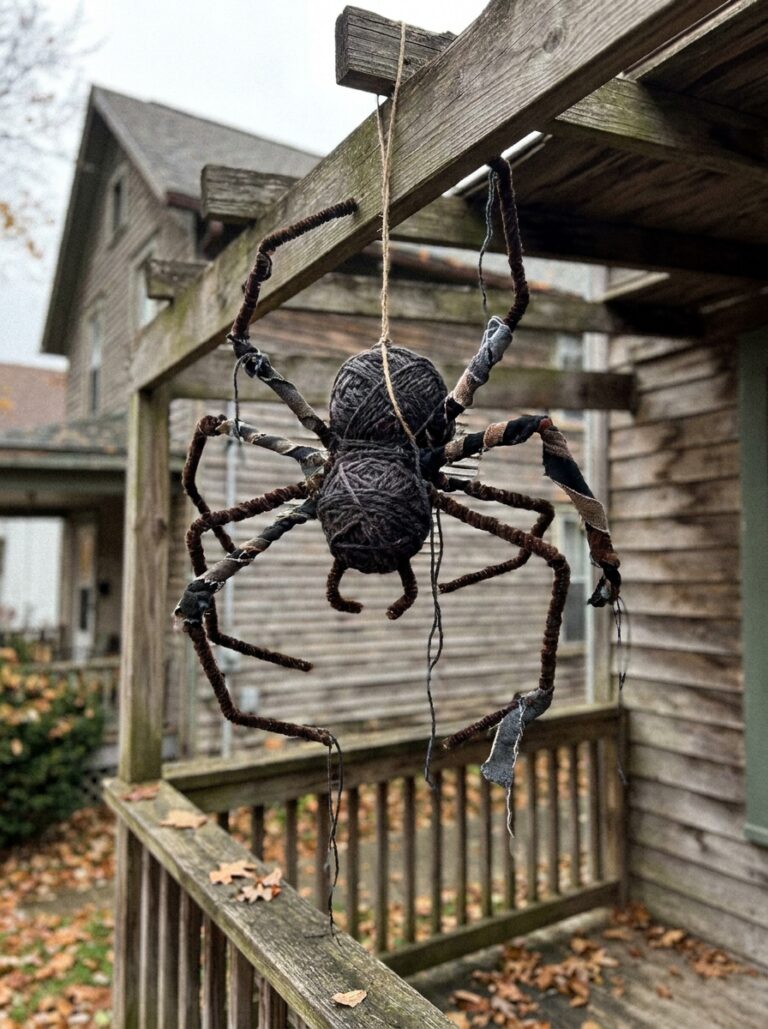 DIY Hanging Spider