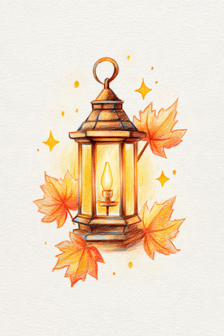 Lantern Surrounded By Stars