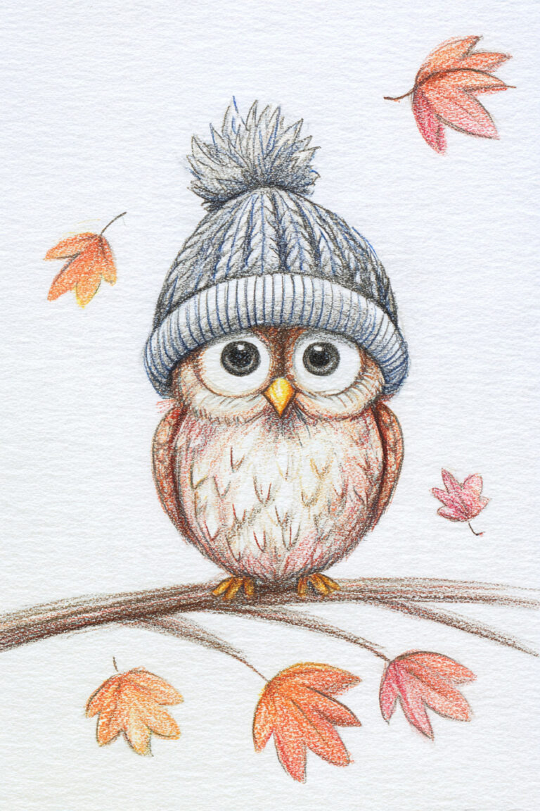 Owl Perched On A Branch