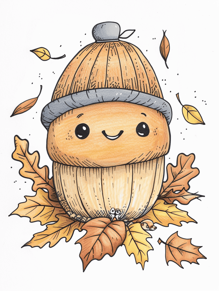 Acorn Wearing A Hat