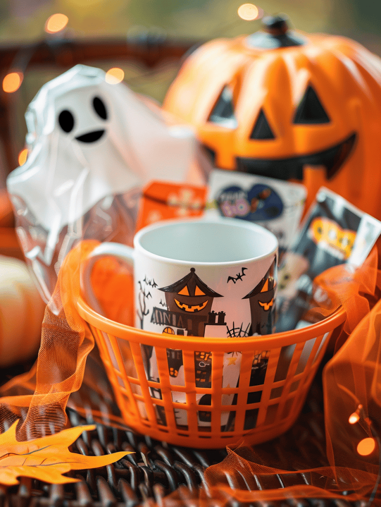 Mug And Halloween Stickers