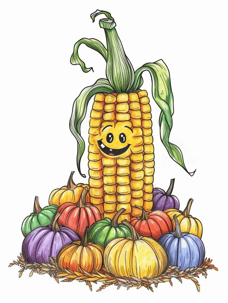 Smiling Corn Stalk