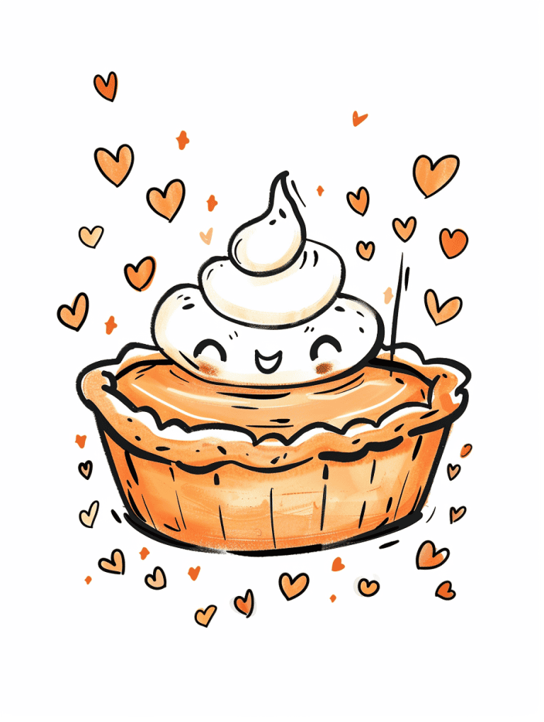 Cheerful Pumpkin Pie