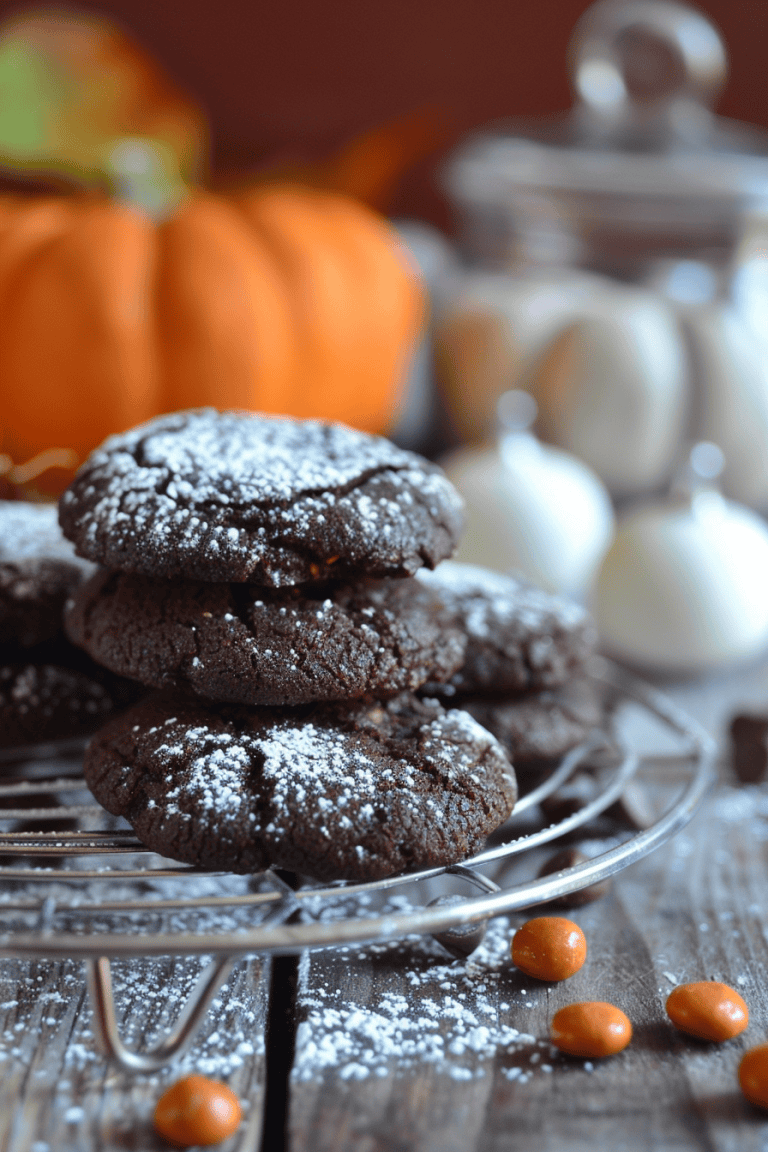 Chocolate Pumpkin Spiced Cookies