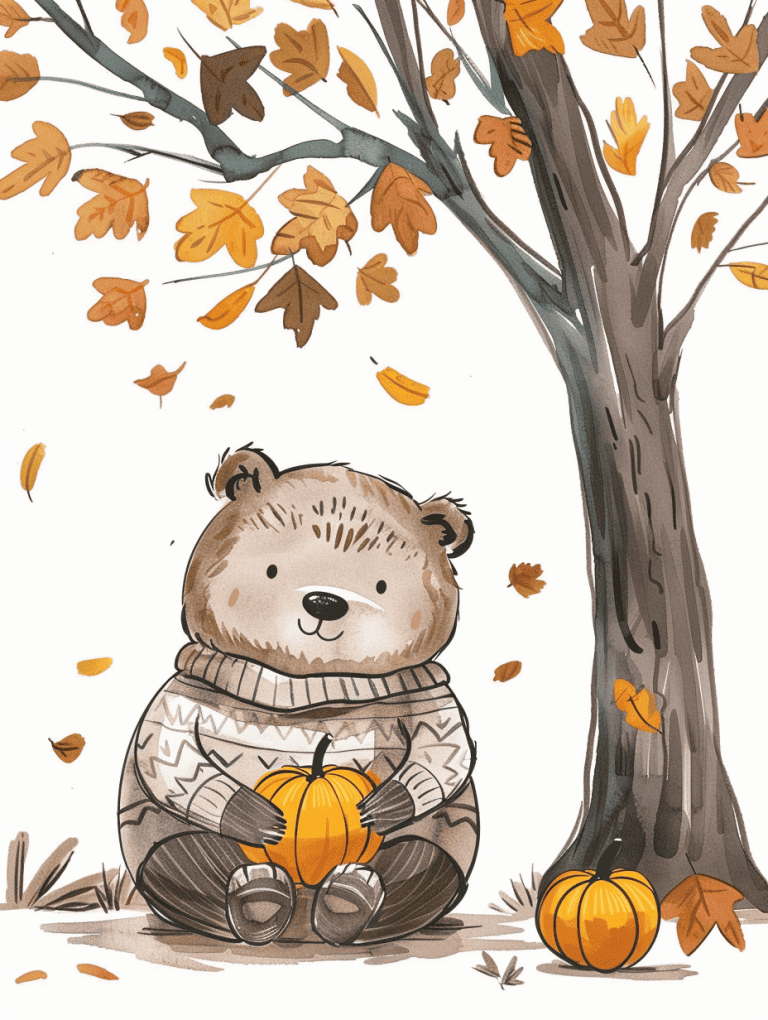 Bear Wearing Sweater