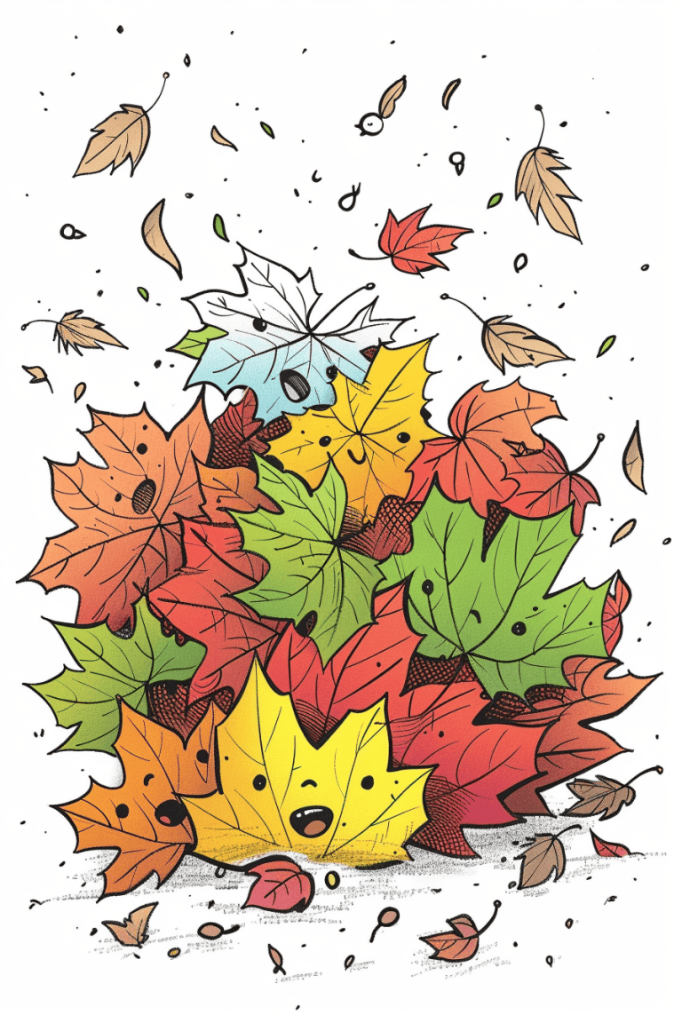 Cluster Of Fall Leaves