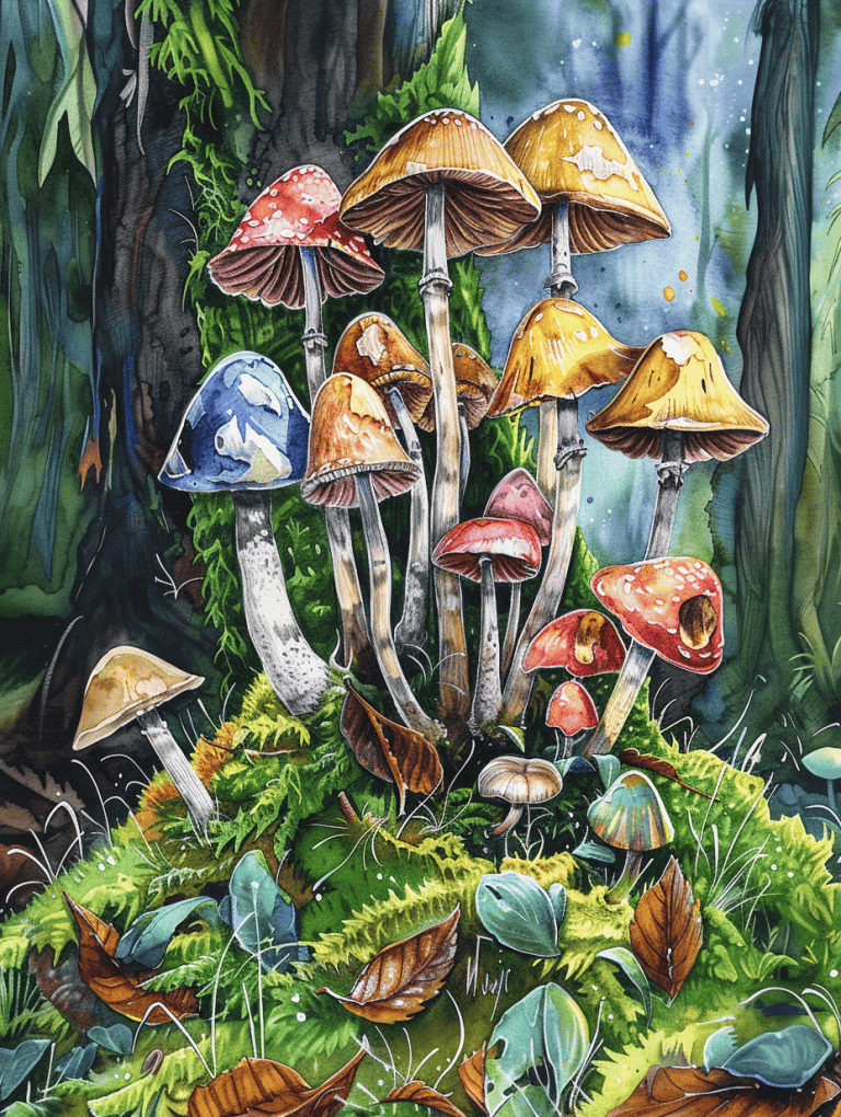 Collection Of Mushrooms
