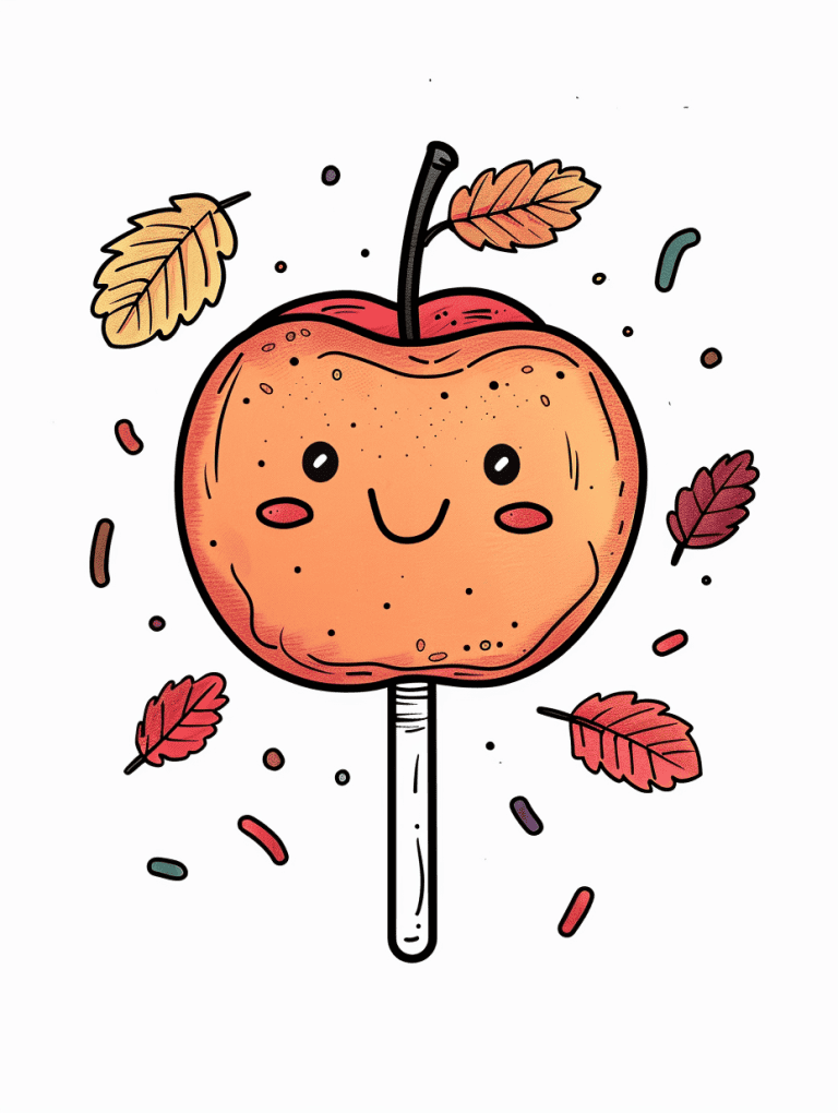 Cute Caramel Apple