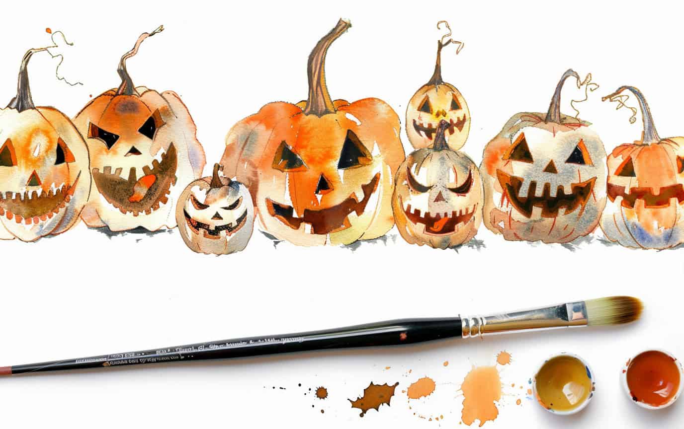 30 Fun and Easy Halloween Watercolor Paintings for All Ages