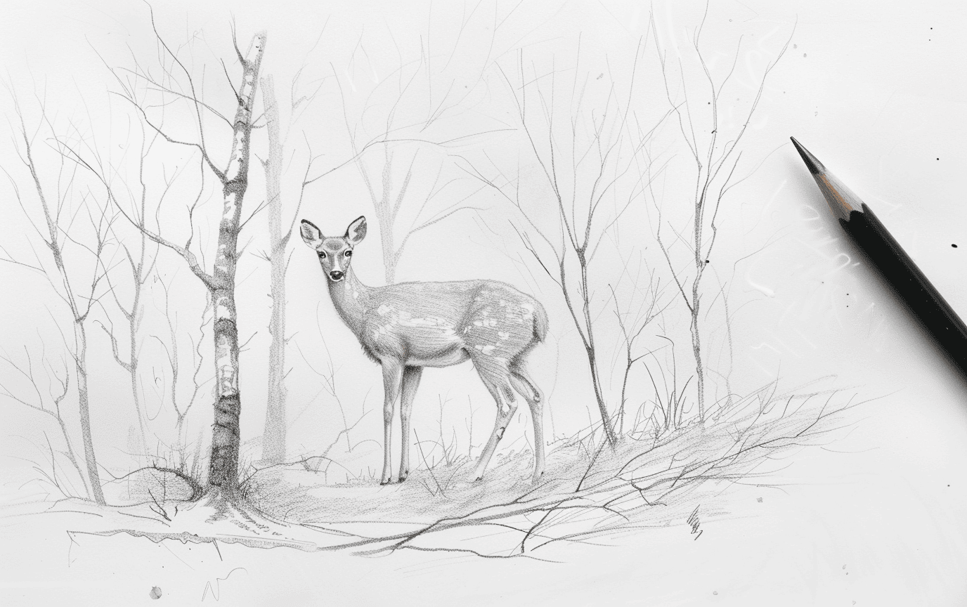 30 Realistic Autumn Pencil Drawings