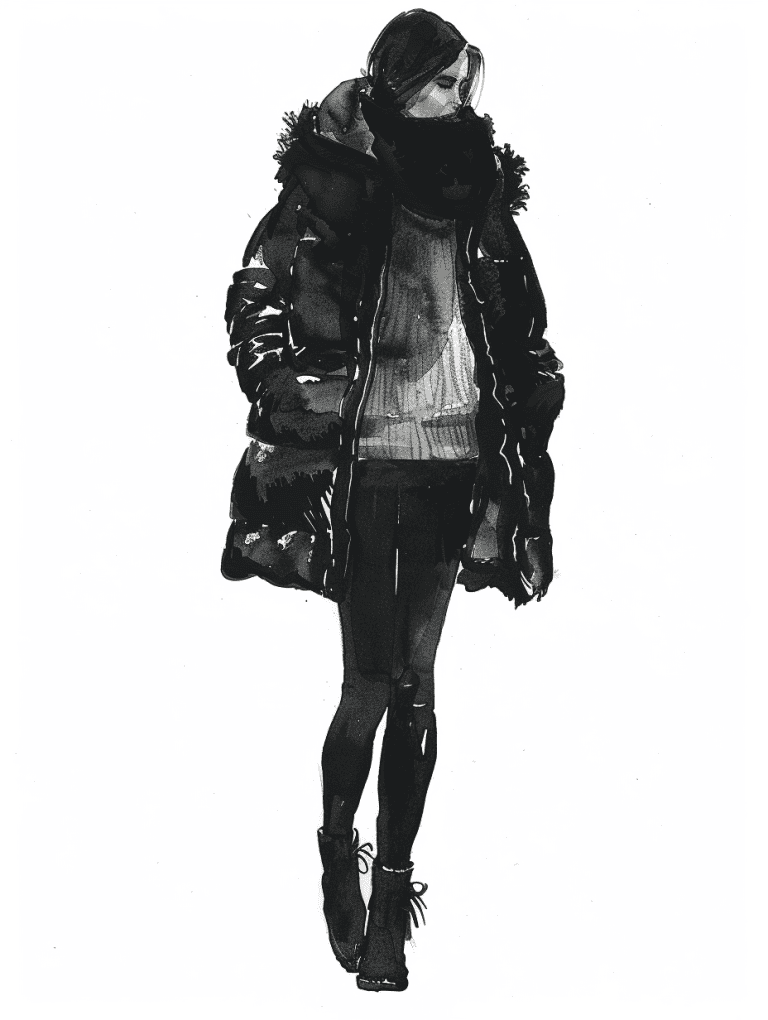 Fitted Puffer Coat