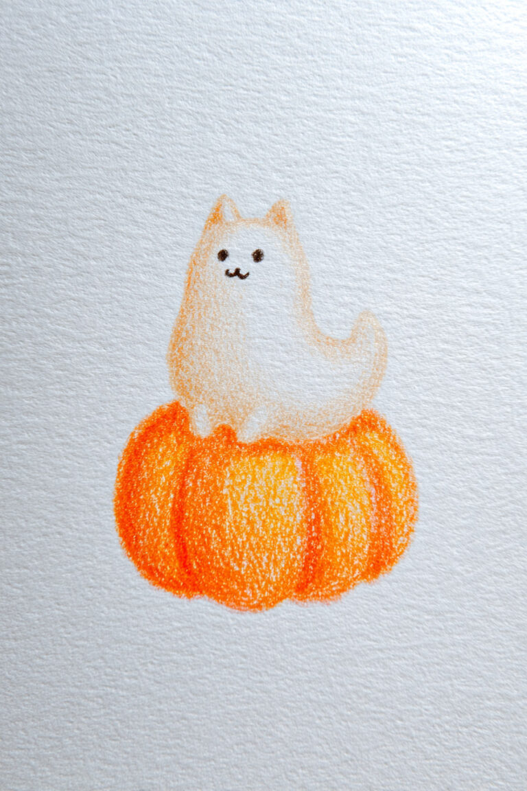Cat On Top Of A Pumpkin
