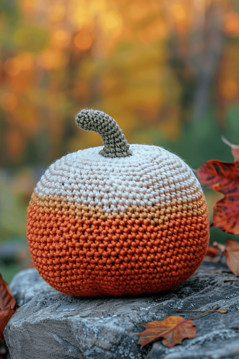 Gradient Crochet Pumpkin
