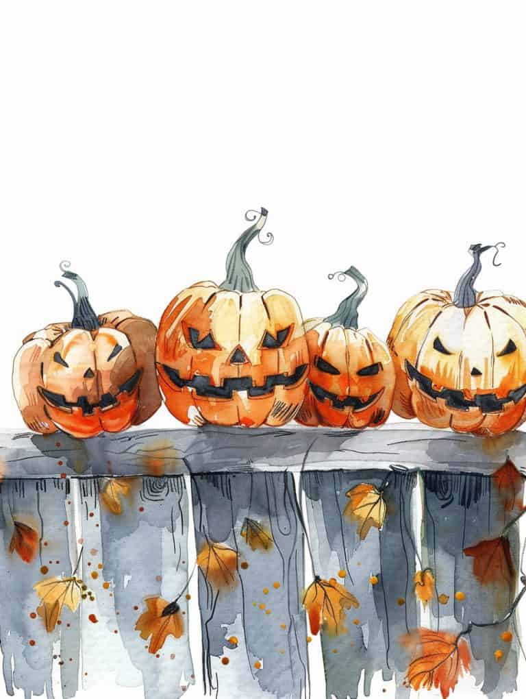 Jack O Lantern On A Fence