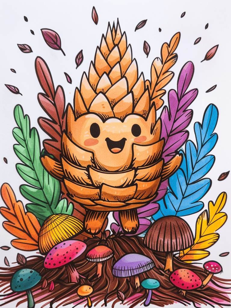 Pinecone On Forest Floor