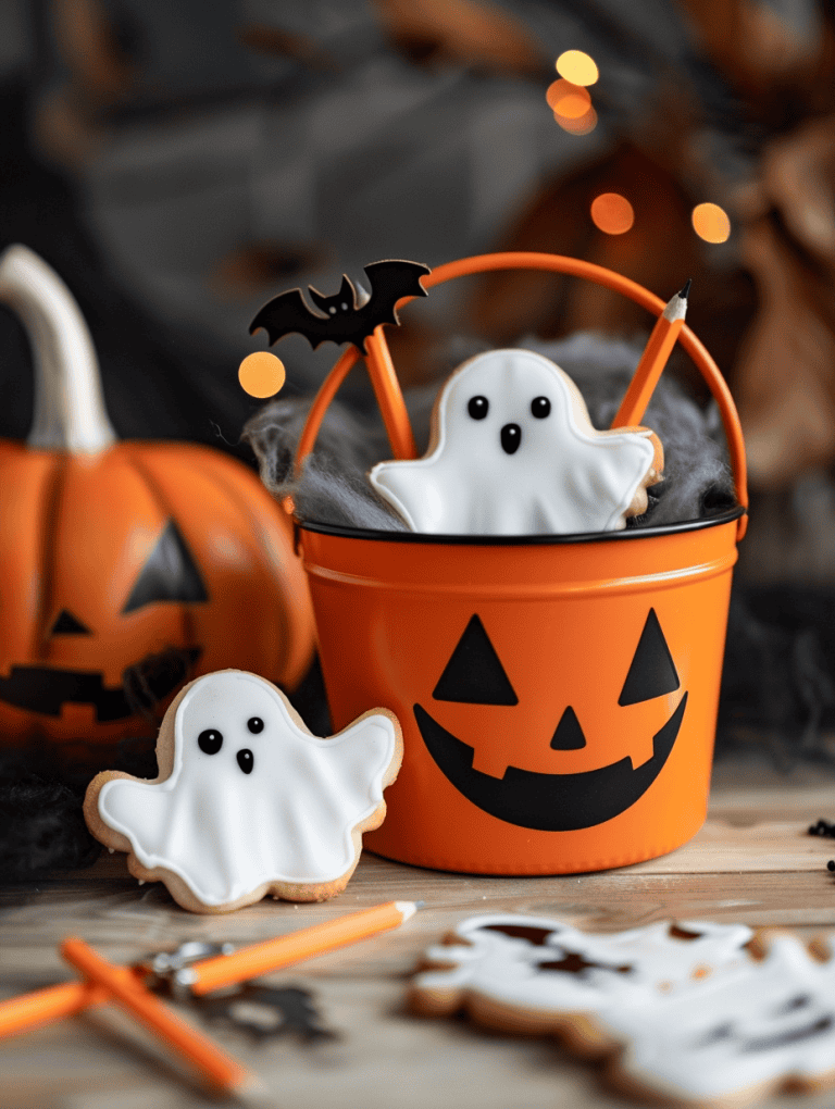 Ghost Cookies And Pencils