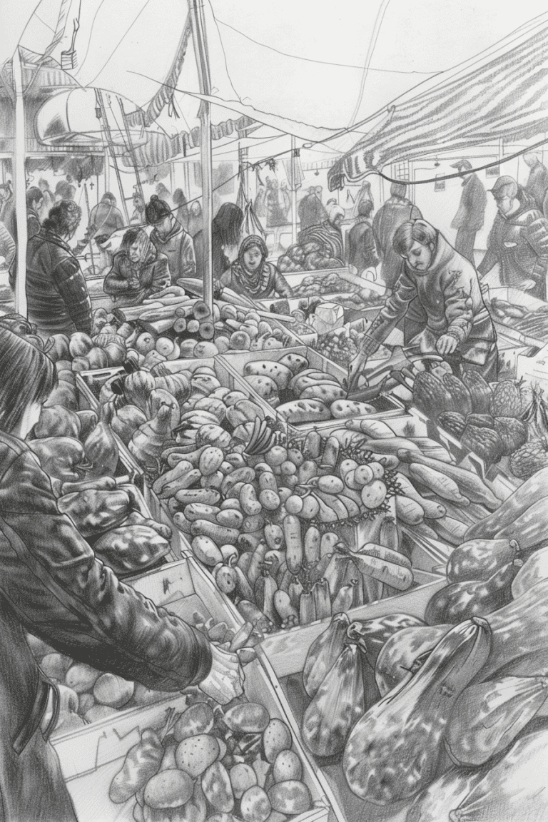 Bustling Market