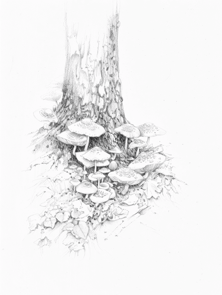 Cluster Of Mushrooms