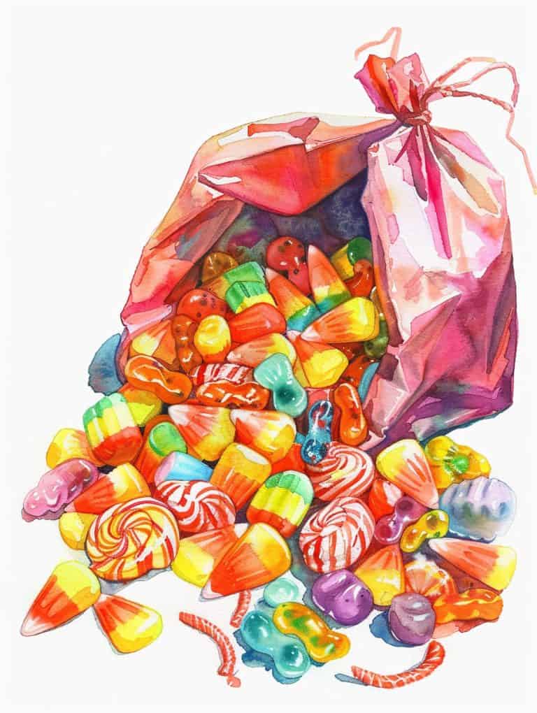 Overflowing Trick Or Treat Candy