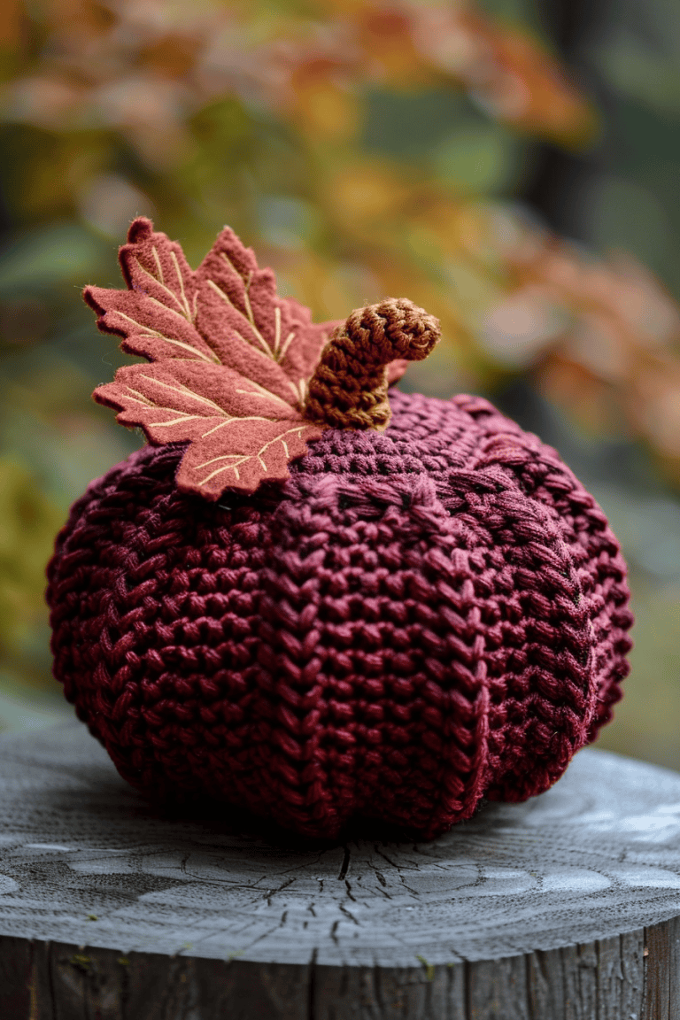 Pumpkin In Deep Burgundy