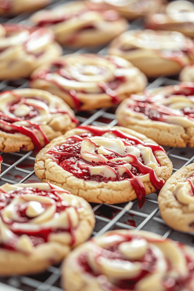 Raspberry White Chocolate Cookies
