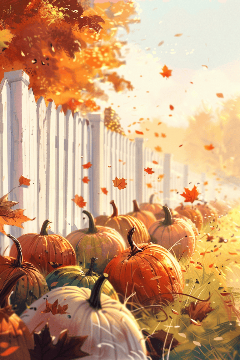 Row Of Pumpkins