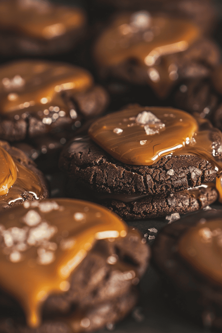 Spiced Caramel Chocolate Cookies