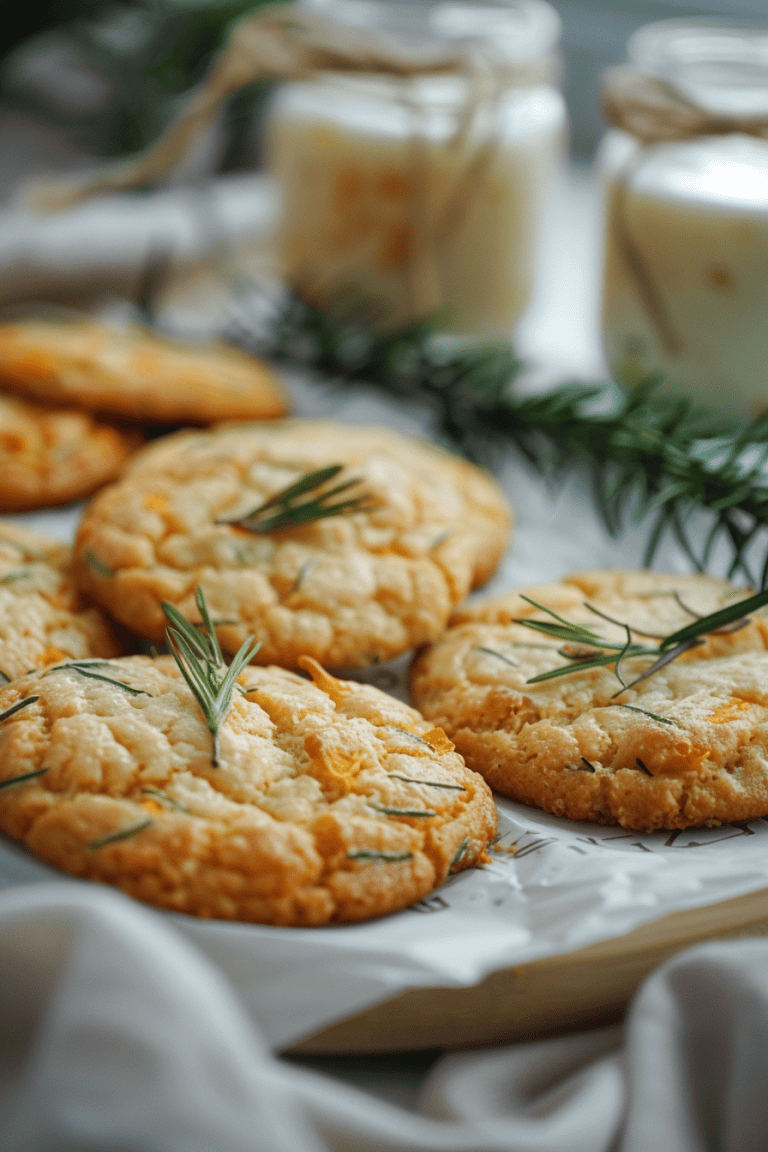 Cheddar And Rosemary Cookies
