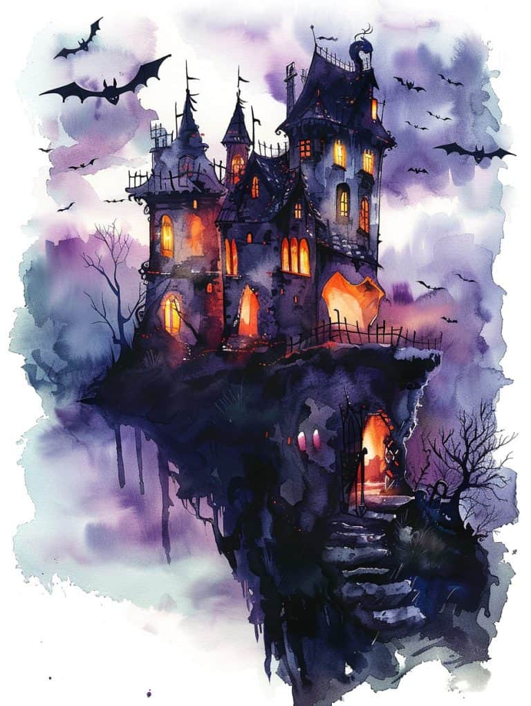 Castle Perched On A Cliff
