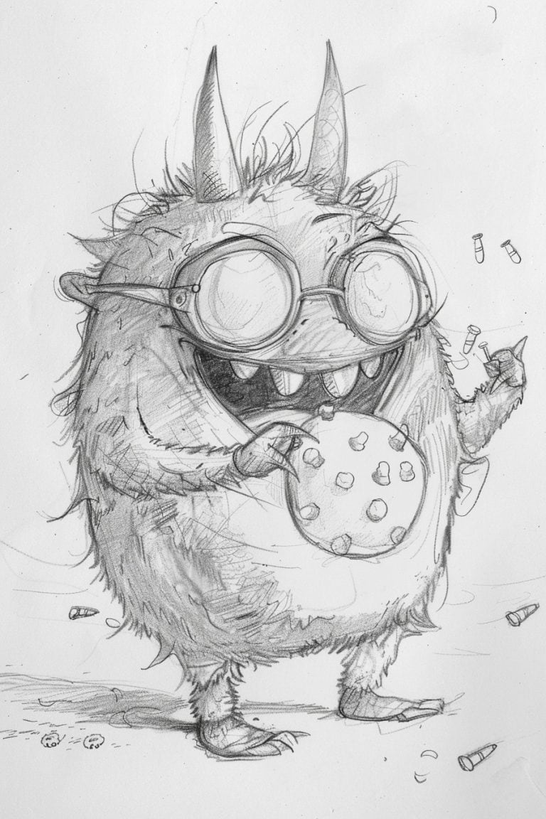 Monster With Oversized Glasses