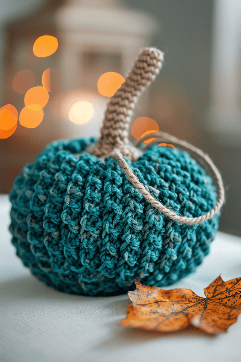Vibrant Teal Pumpkin