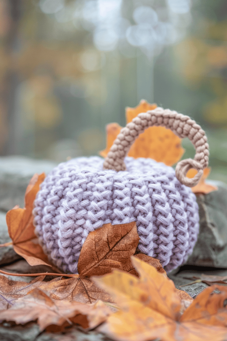 Whimsical Lavender Pumpkin