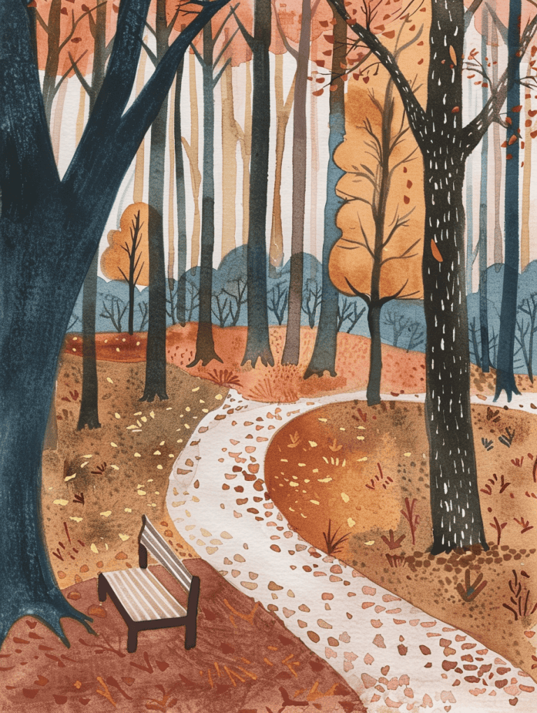 Winding Path Through The Woods