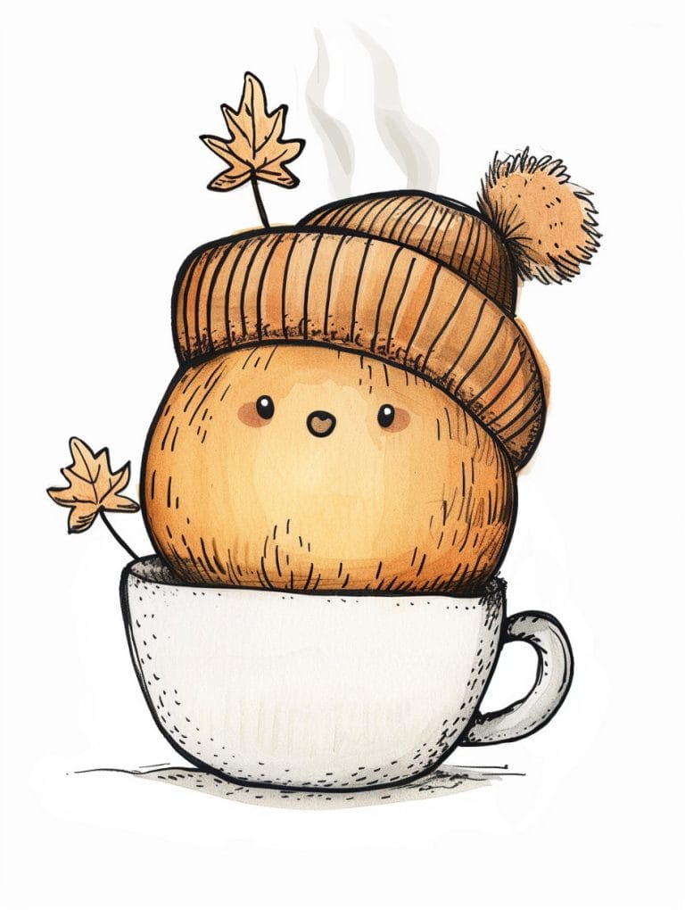 Acorn In Steaming Cup