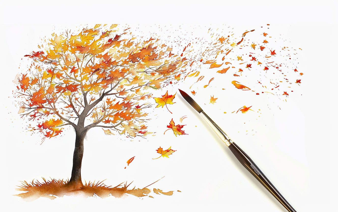 25 Simple Watercolor Ideas for Your Fall Art Journal