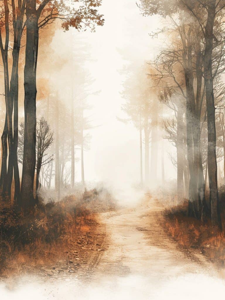 Foggy Forest Path