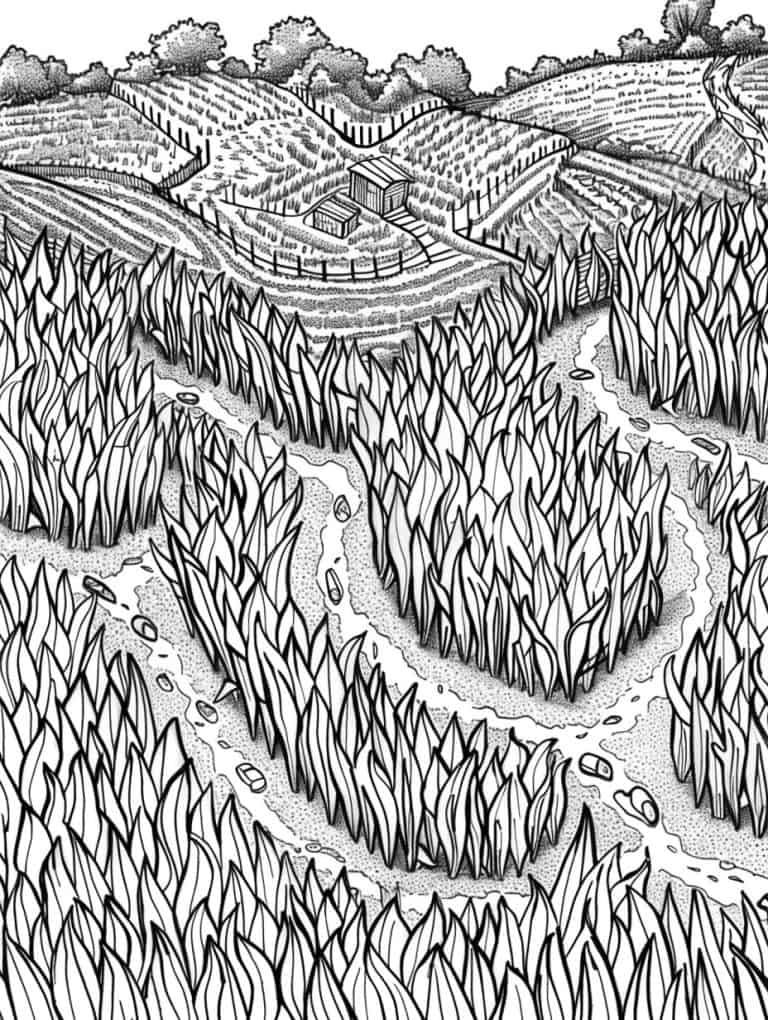 Intricate Corn Maze