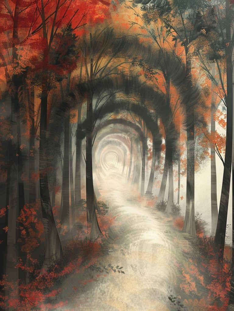 Misty Forest Path