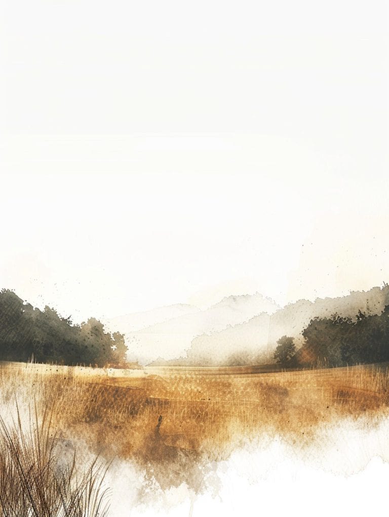 Morning Mist Over Fields