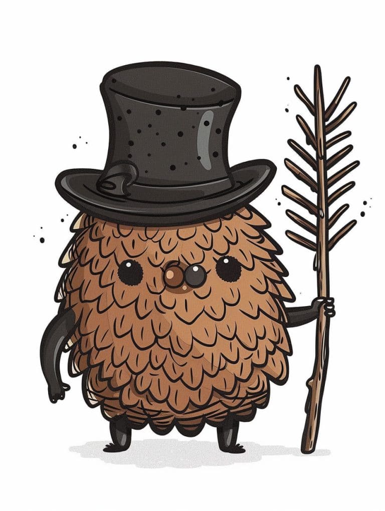 Pinecone Wearing Glasses