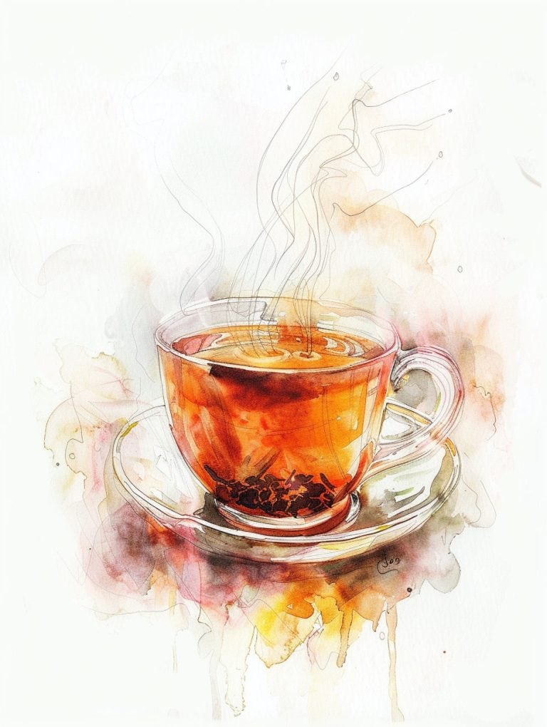 Steam Rising From Tea