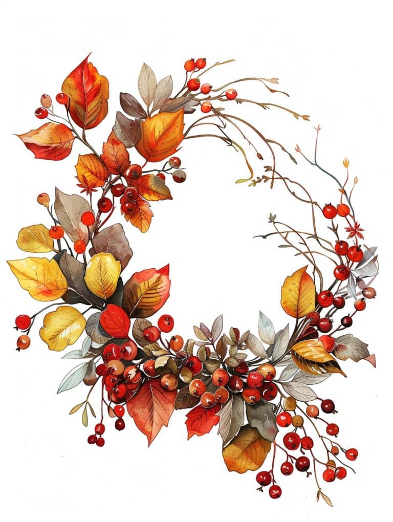 Simple Autumn Wreath