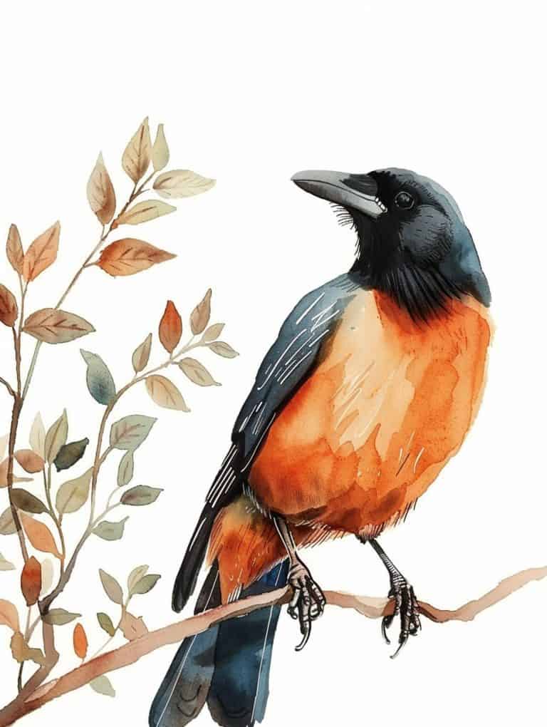 Bird On Branch