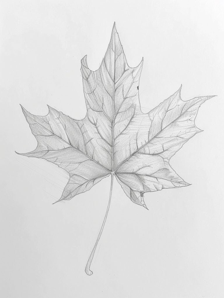 Detailed Maple Leaf