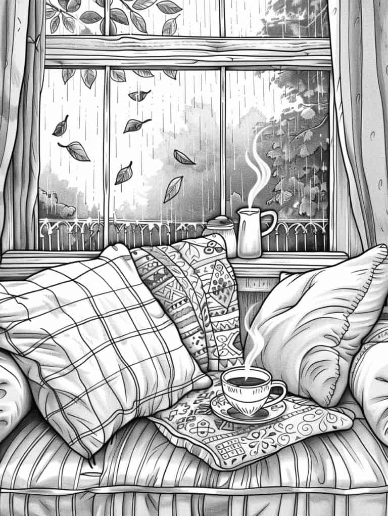 Steaming Tea On Windowsill